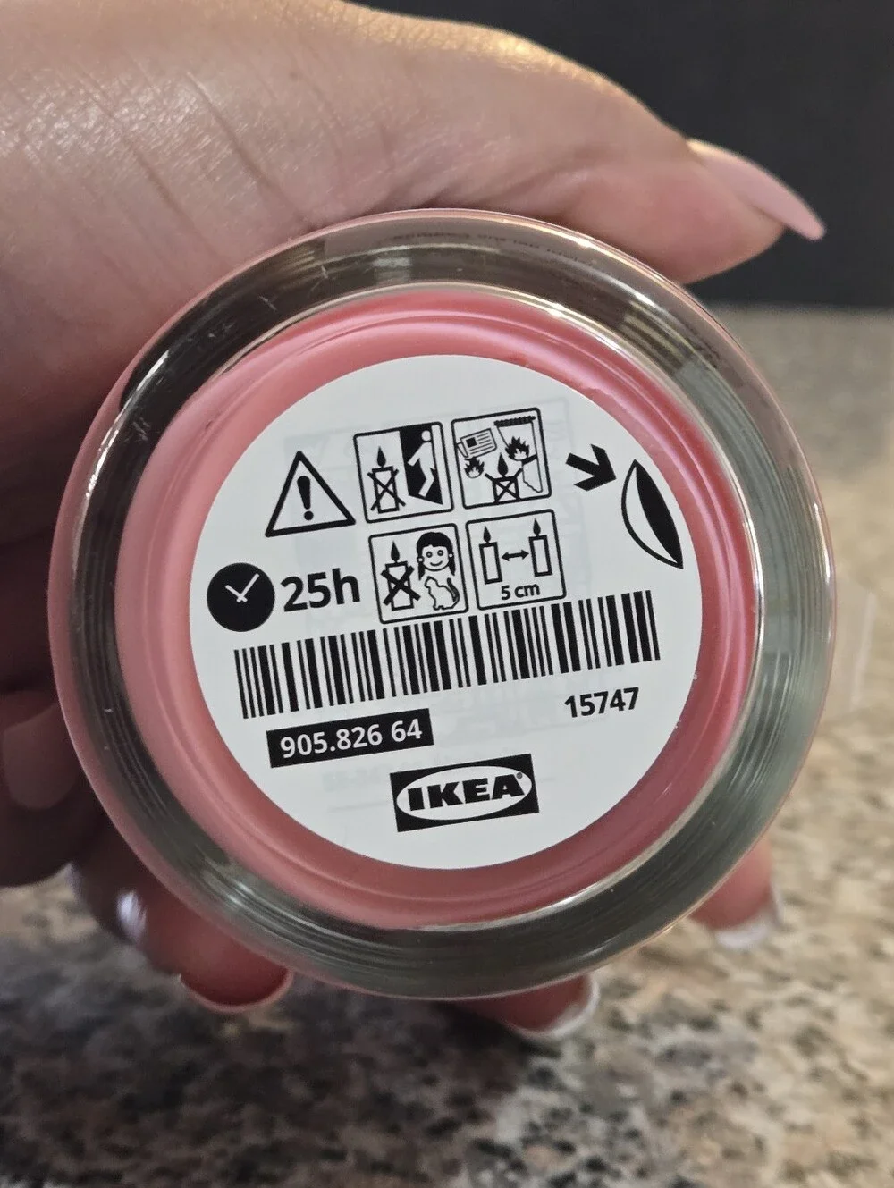 IKEA BLODBOK Strawberry Scented Candle